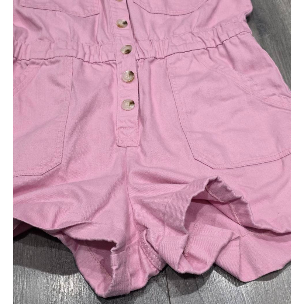 Show Me Your Mumu Y2K Preppy Cannon Romper in Pink denim XL A004666 - Picture 7 of 15